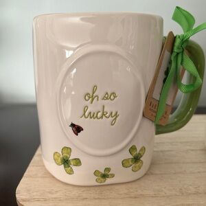 Rae Dunn St Patricks Mug oh so lucky - St Patricks Rae Dunn Mug oh so lucky